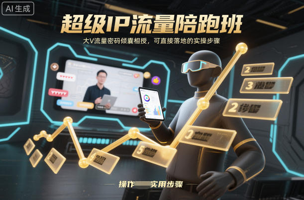 超级IP流量陪跑班,大V流量密码倾囊相授,可直接落地的实操步骤-橡木仓