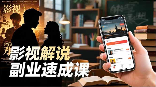 Tk影视解说副业速成课,软件安装、全流程实操、爆款预设,新手两周变现-橡木仓
