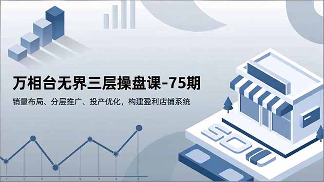 万相台无界三层操盘课-75期,销量布局、分层推广、投产优化,构建盈利店铺系统-橡木仓