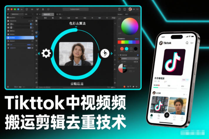 Tiktok中视频纯搬运剪辑去重技术，外来技术，自行测试-橡木仓