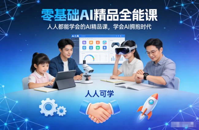 零基础AI精品全能课，人人都能学会的AI精品课，学会AI拥抱时代-橡木仓