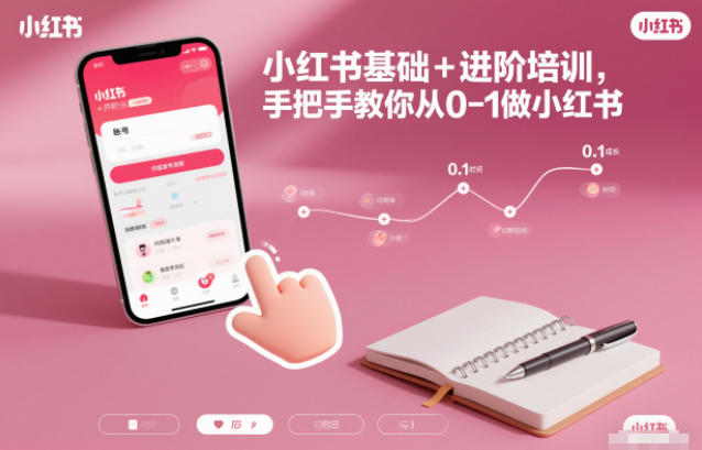 小红书基础+进阶培训,手把手教你从0-1做小红书-橡木仓