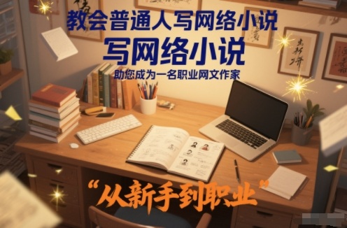 教会普通人写网络小说,助您成为一名职业网文作家-橡木仓