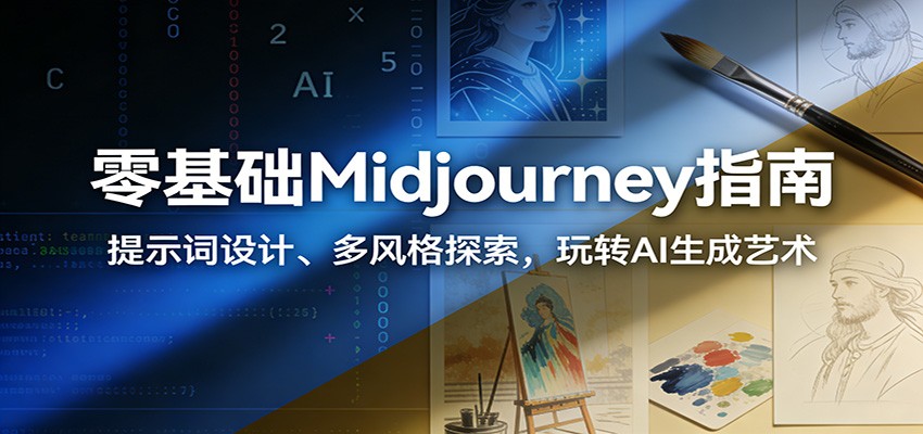 零基础Midjourney指南：提示词设计、多风格探索，玩转AI生成艺术-橡木仓
