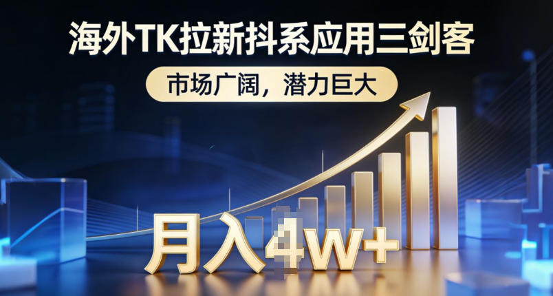海外TK拉新抖系应用三剑客,市场广阔,潜力巨大,月入1w+-橡木仓