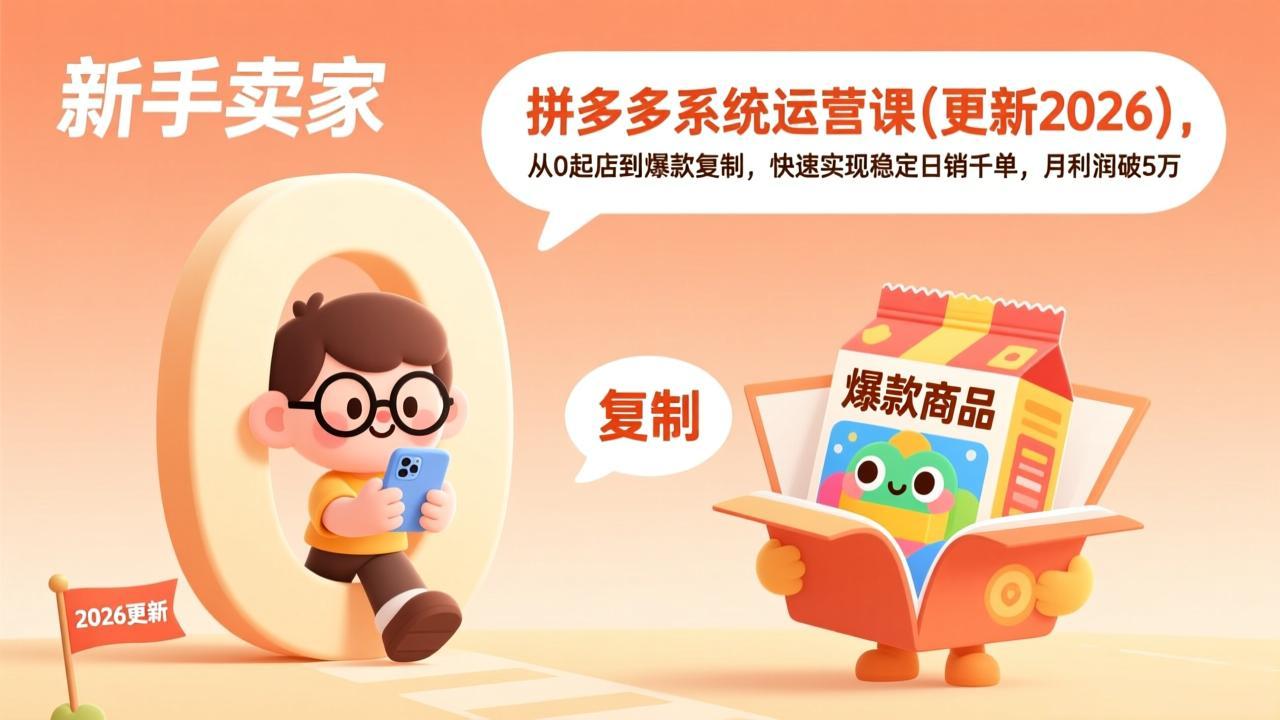 拼多多系统运营课(更新2026-橡木仓