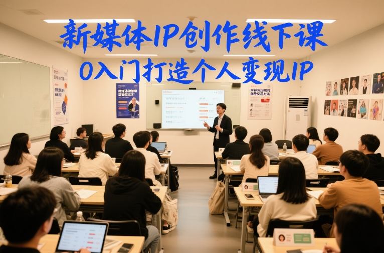 新媒体IP创作线下课，0入门打造个人变现IP-橡木仓