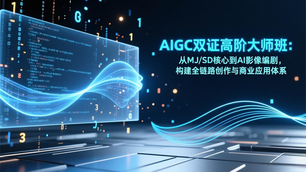 AIGC双证高阶大师班：从MJ/SD核心到AI影像编剧，构建全链路创作与商业应用体系-橡木仓