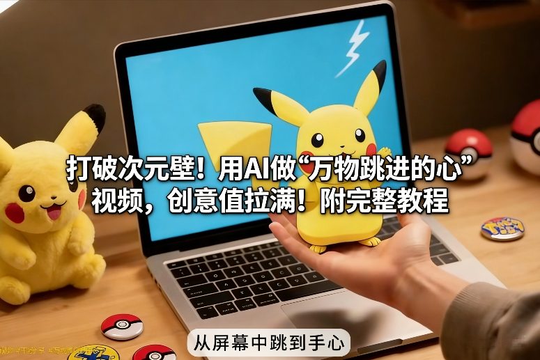打破次元壁！用AI做【万物跳进手心】视频，创意值拉满！附完整教程-橡木仓