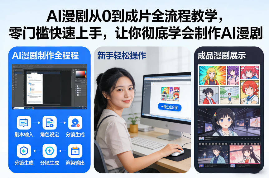 AI漫剧从0到成片全流程教学，零门槛快速上手，让你彻底学会制作AI漫剧【保姆级教程】-橡木仓