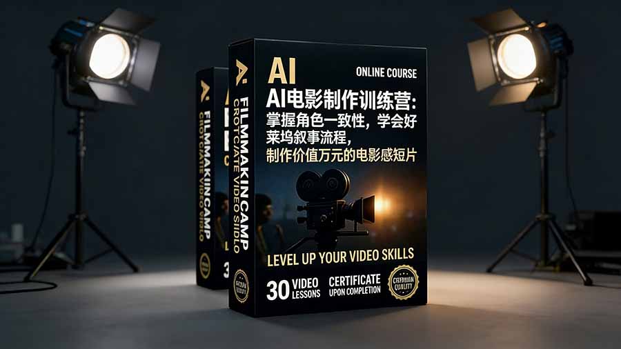 AI电影制作训练营：掌握角色一致性，学会好莱坞叙事流程，制作价值万元的电影感短片-橡木仓