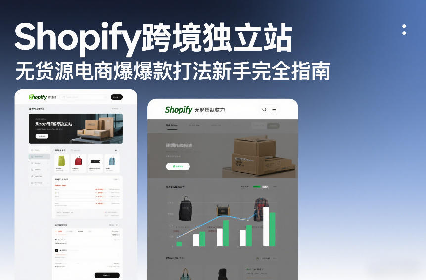 Shopify跨境独立站无货源电商爆款打法新手完全指南-橡木仓
