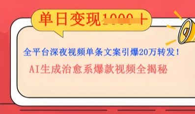 全平台深夜文案新风口:DeepSeek生成百万播放量金句,治愈系内容涨粉速度快4倍-橡木仓